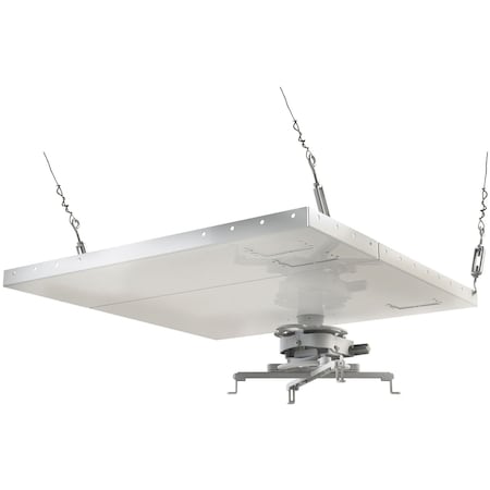Peerless Industries Lightweight Susp Ceiling Plt W/Prg Pro Unv Projector Kit Wht PRGS-455